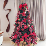Árvore de Natal + Decoração 360º Laços Inclusa