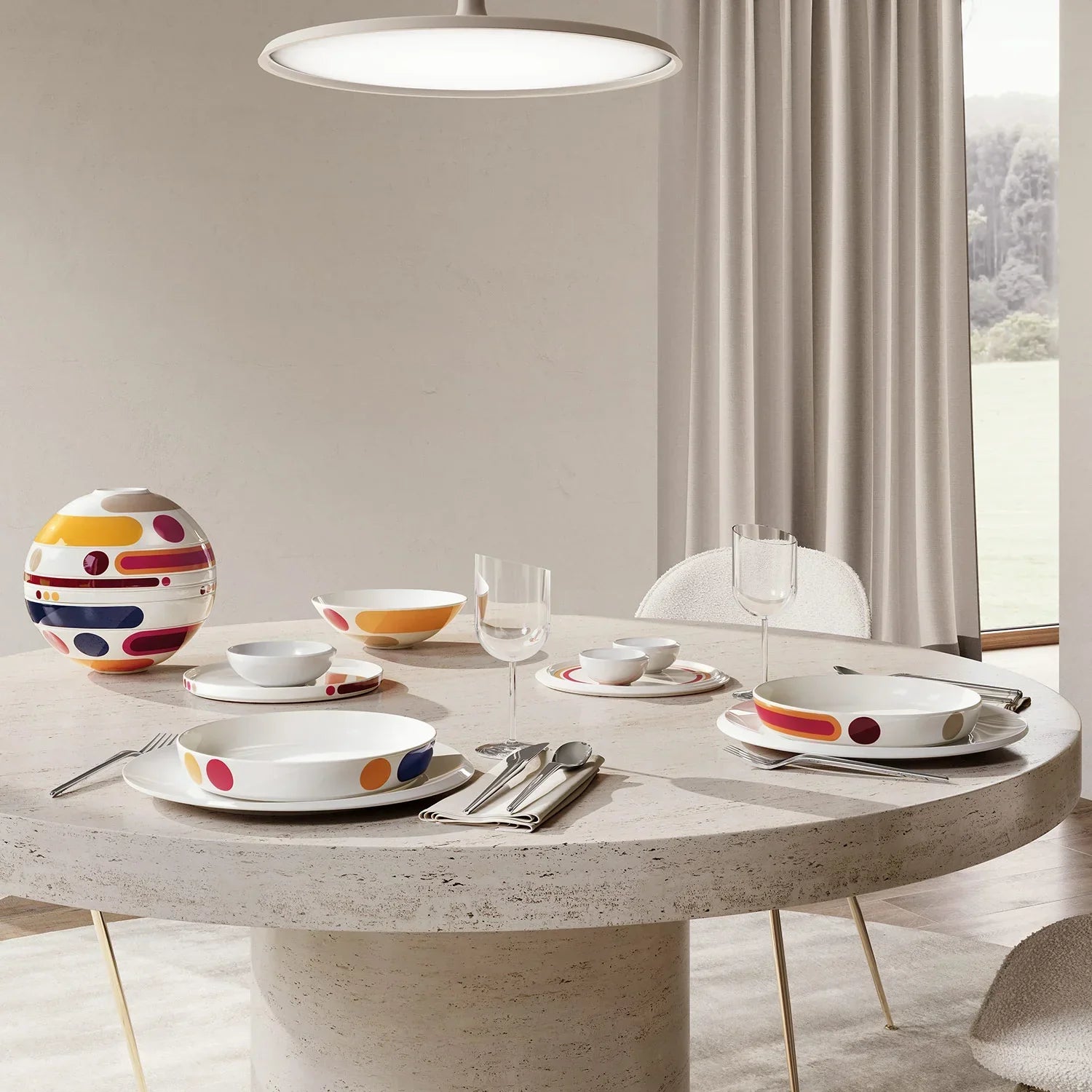 Conjunto de Jantar para 2 Pessoas - La Boule 7 Peças