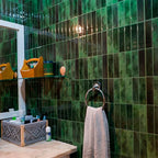 Caixa de Azulejo Esmeralda Autocolante 20 unidades no tamanho 29x23 cm