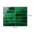 Caixa de Azulejo Esmeralda Autocolante 20 unidades no tamanho 29x23 cm