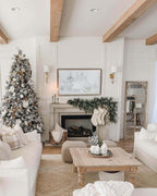 Árvore de Natal Artificial Queen Flock® com 800 Luzes LED Brancas Quentes