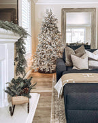 Árvore de Natal Artificial Queen Flock® com 800 Luzes LED Brancas Quentes