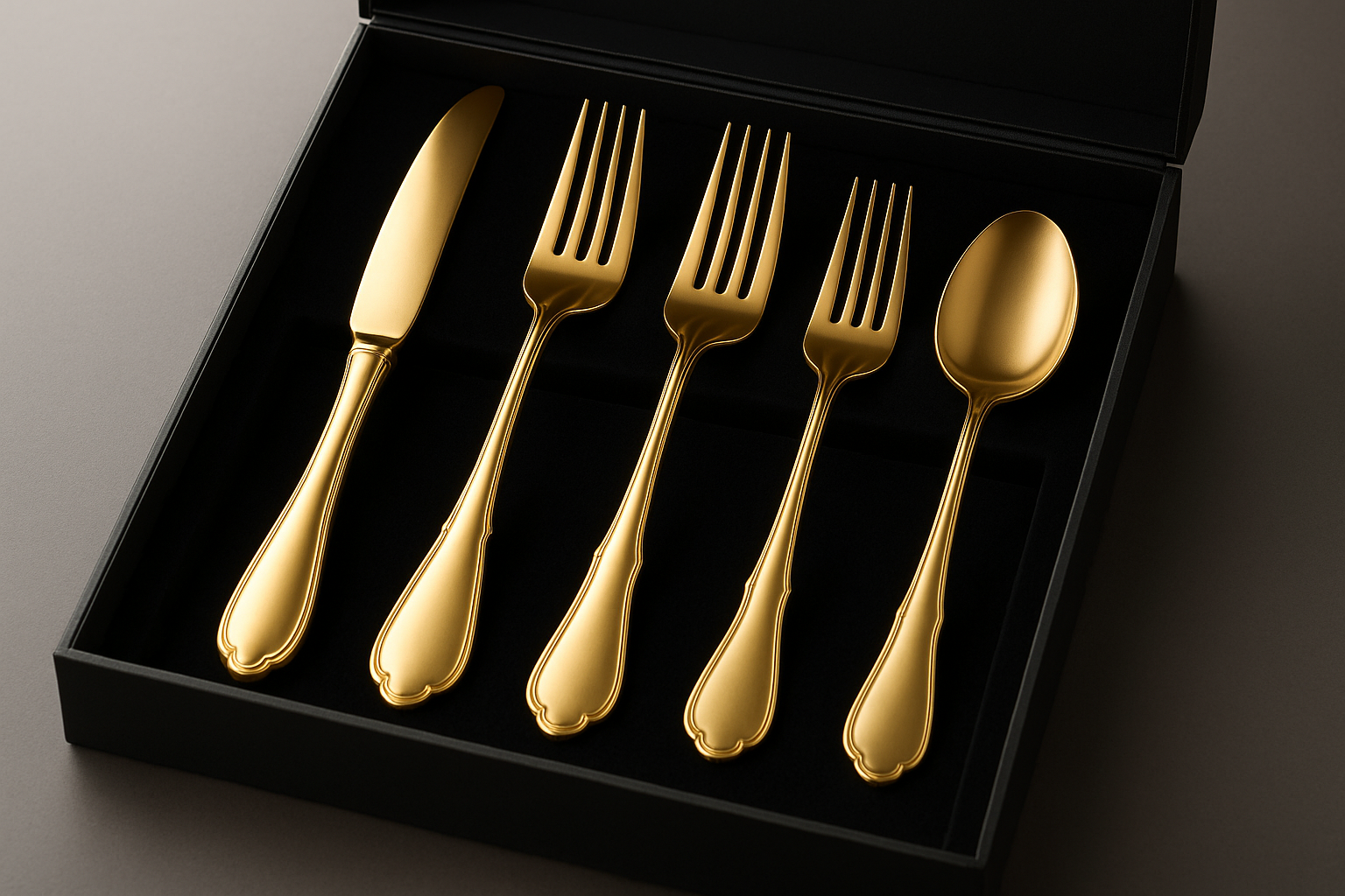 Talheres Dourados - Principal