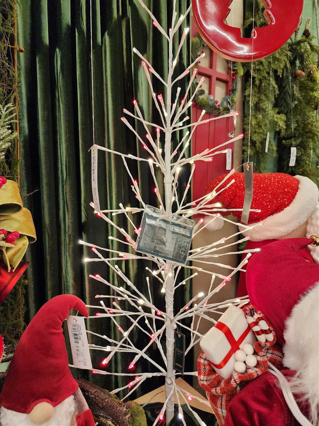 Árvore de LED 1,70m • 360 LEDs Vermelho e Branco • Bivolt