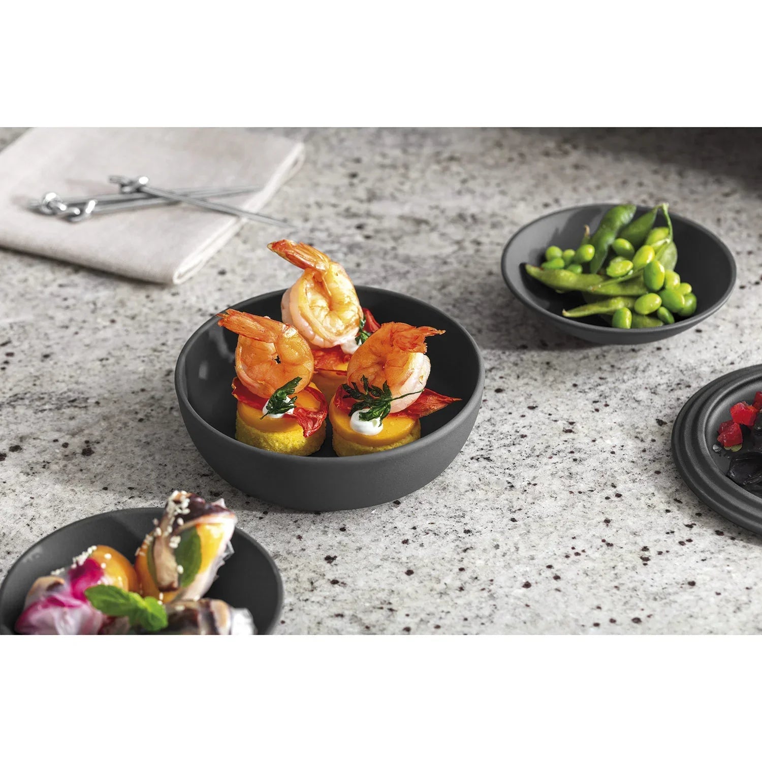 Conjunto de Jantar para 2 Pessoas - La Boule 7 Peças Preto